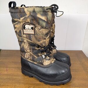 Sorel Boots Mens 7 Camo Kaufman Glacier Felt Insulated Waterproof Winter Snow